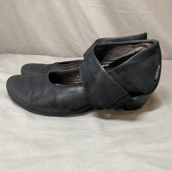 Mephisto Women's US 8‎ Black Leather Heeled Mary Jane Clogs Comfort Shoes - Picture 5 of 10